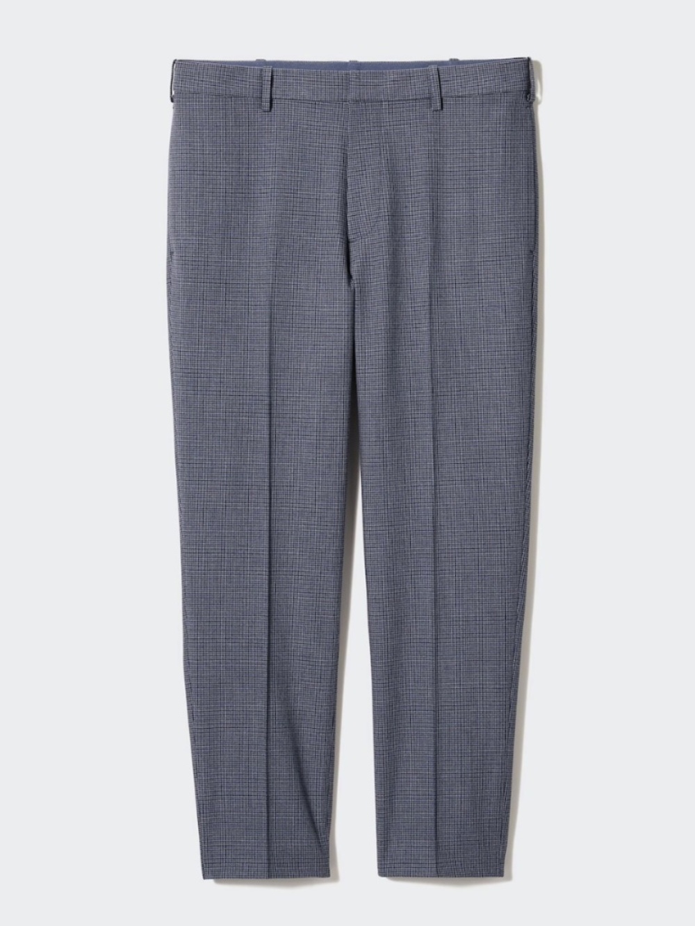 Uniqlo Smart Ankle Pants 2-Way Stretch Faux Wool Checked
